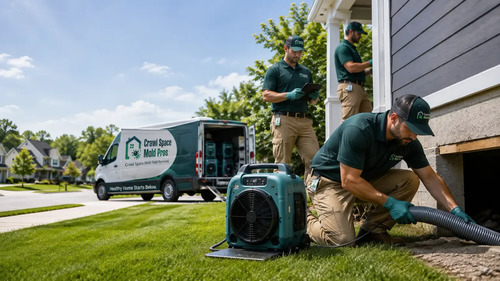 Crawl Space Mold Removal in Woodbine, KS